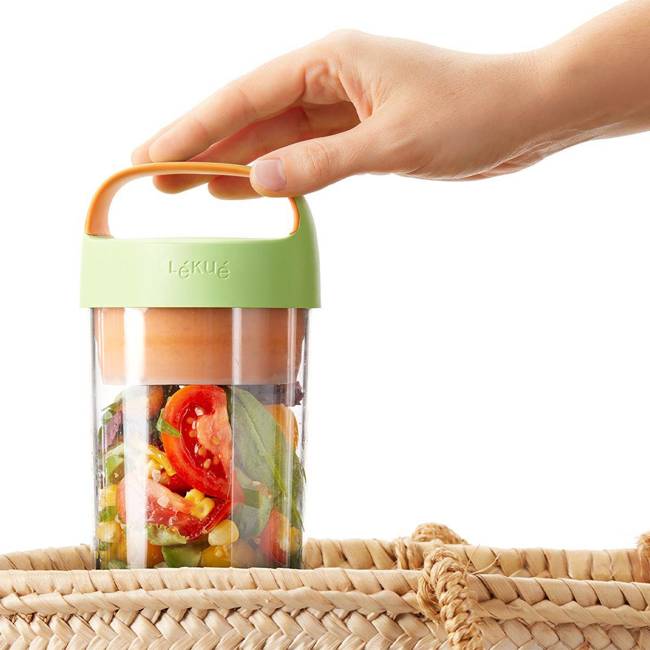 Lunchbox / pojemnik JAR TO GO 600 ml Lekue - citrus fruit