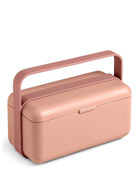 Lunchbox / śniadaniówka ze sztućcami Blim+ Bauletto S - flamingo pink