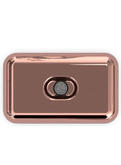 Lunchbox stalowy hermetyczny 24Bottles - rose gold