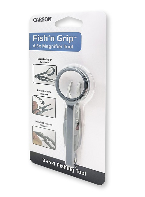 Lupa wędkarska z pęsetą Carson Fish'n Grip™ 4,5x