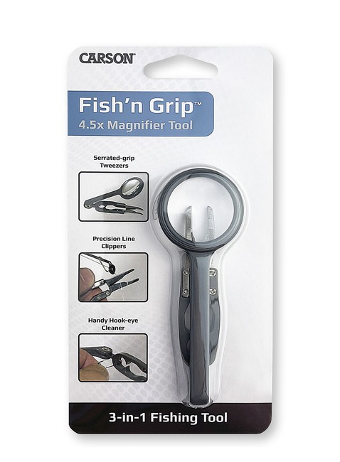 Lupa wędkarska z pęsetą Carson Fish'n Grip™ 4,5x