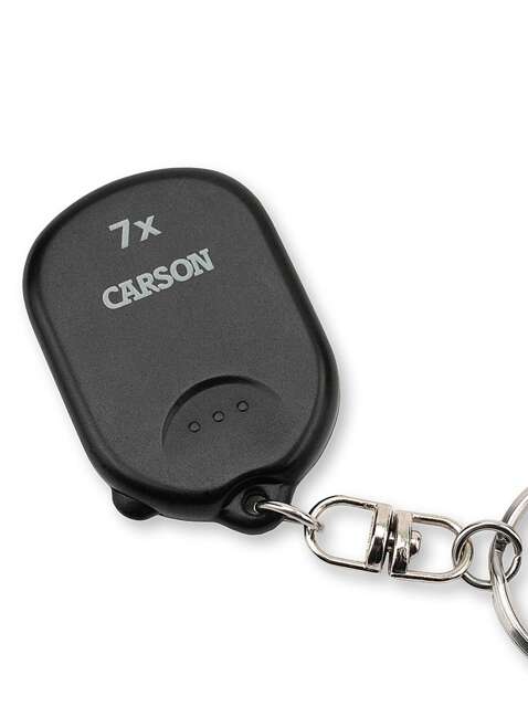 Lupa z brelokiem Carson Clip & View Pop-Up Retractable 7x Aspheric Keychain Magnifier