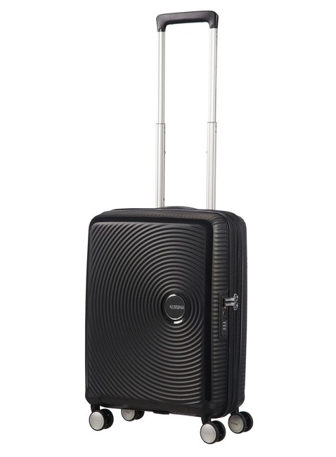 Mała kabinowa walizka American Tourister Soundbox EXP - bass black