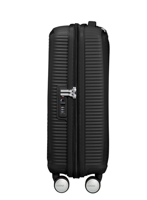 Mała kabinowa walizka American Tourister Soundbox EXP - bass black