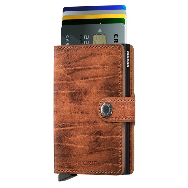 Mały portfel RFID Miniwallet Secrid Dutch Martin - whiskey 