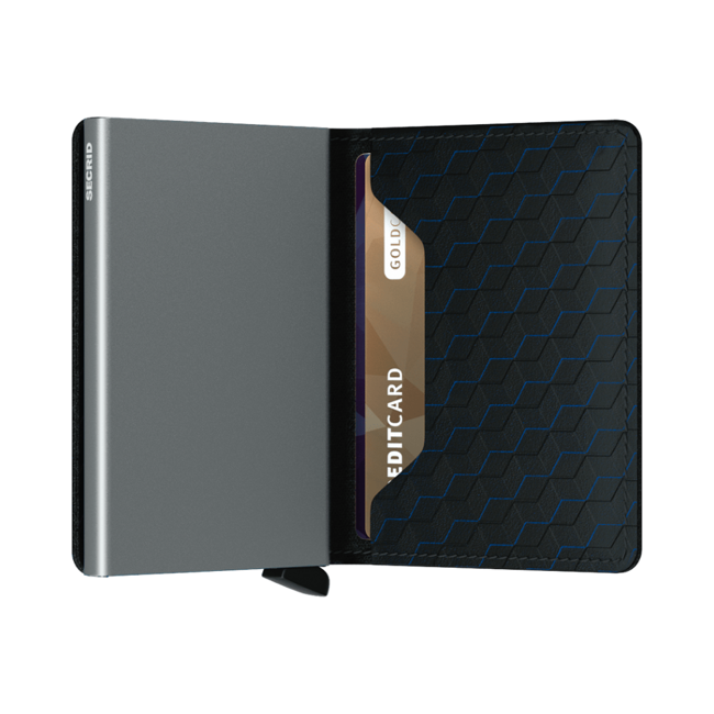 Mały portfel RFID Secrid Slimwallet Optical - black / titanium