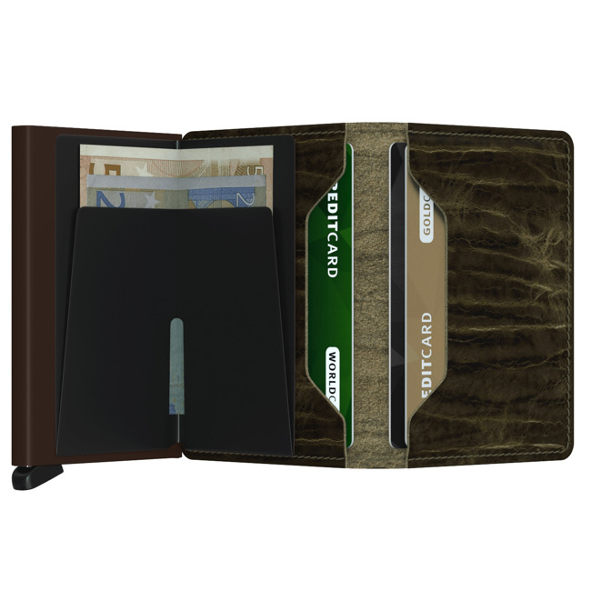 Mały portfel RFID Slimwallet Secrid Dutch Martin - olive