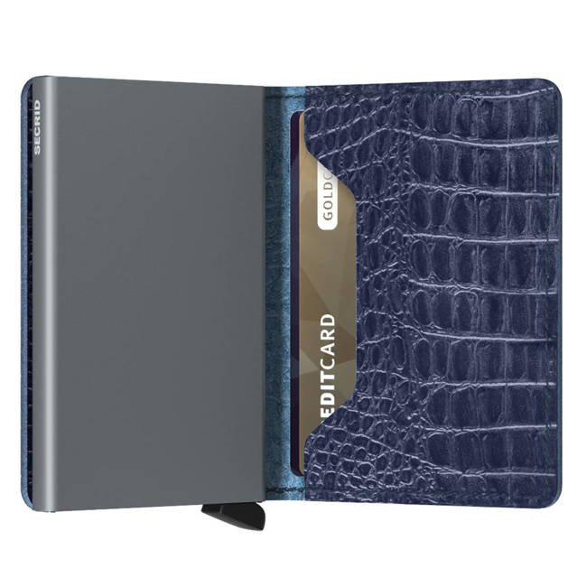 Mały portfel RFID Slimwallet Secrid Nile - blue