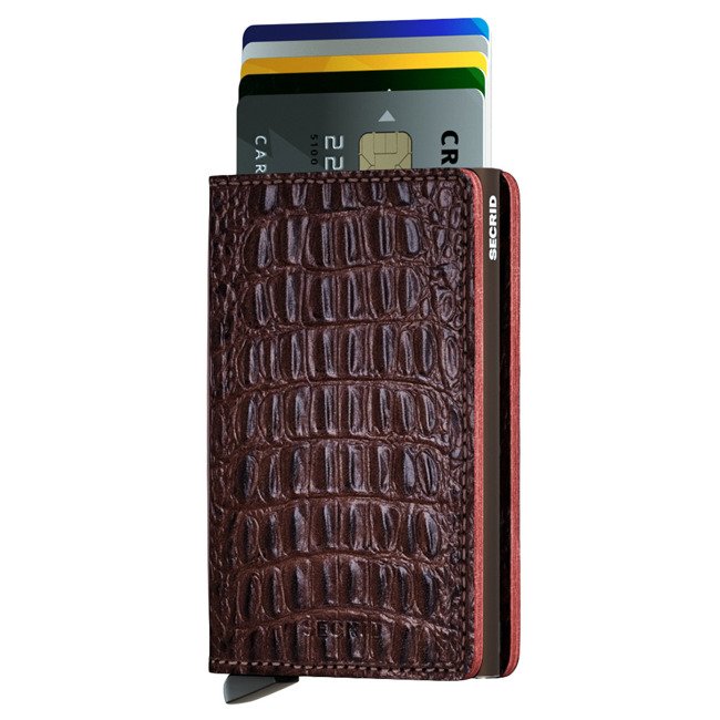 Mały portfel RFID Slimwallet Secrid Nile - brown