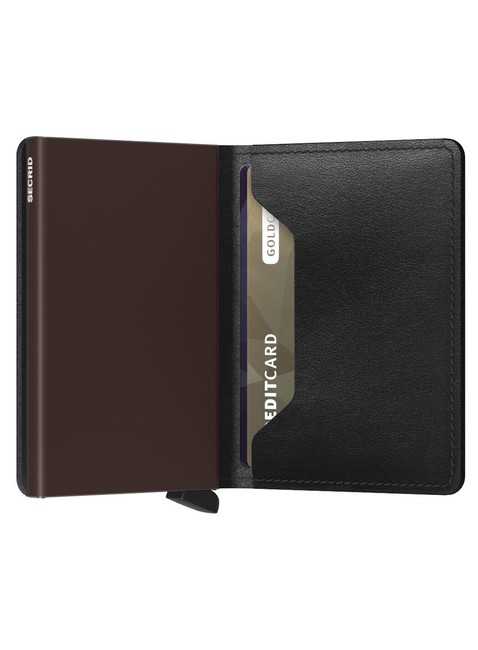 Mały portfel RFID Slimwallet Secrid Original - black / brown