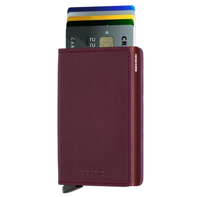 Mały portfel RFID Slimwallet Secrid Original - bordeaux