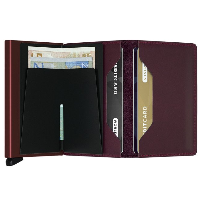 Mały portfel RFID Slimwallet Secrid Original - bordeaux