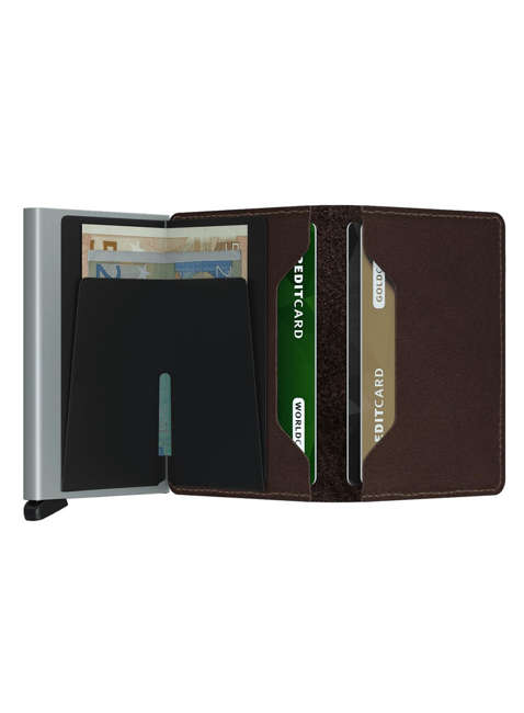 Mały portfel RFID Slimwallet Secrid Original - dark brown