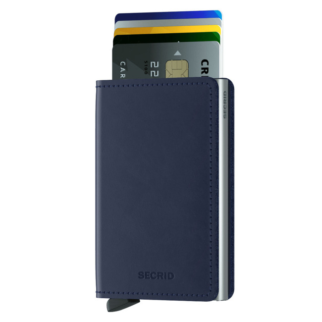 Mały portfel RFID Slimwallet Secrid Original - navy