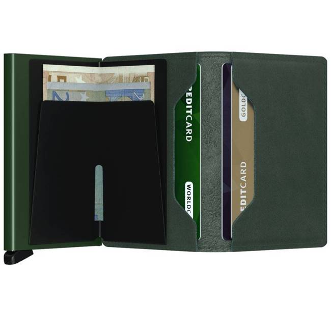 Mały portfel RFID Slimwallet Secrid Original - original green