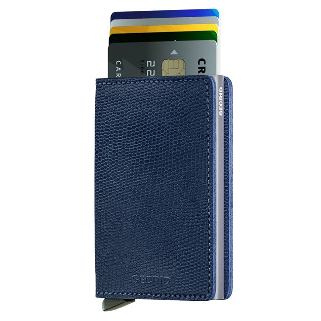 Mały portfel RFID Slimwallet Secrid Rango - blue / titanium 