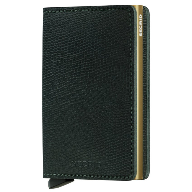 Mały portfel RFID Slimwallet Secrid Rango - green / gold