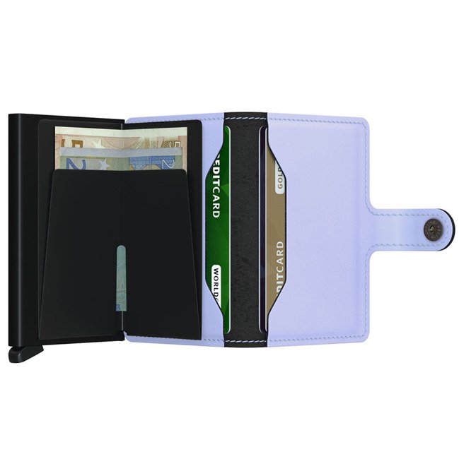 Mały portfel kieszonkowy Miniwallet Mette Secrid - lilac / black 