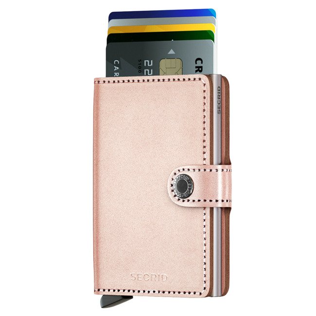 Mały portfel kieszonkowy Secrid Miniwallet Metallic - rose