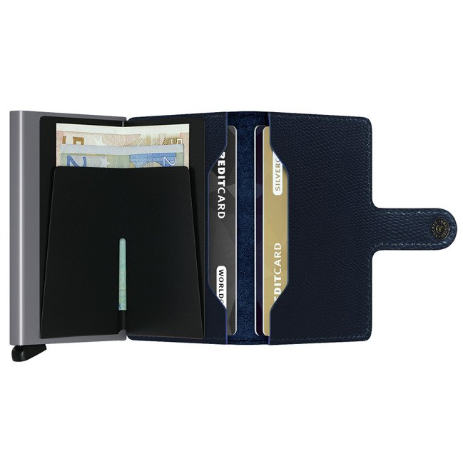 Mały portfel kieszonkowy Secrid Miniwallet Rango - blue/titanium