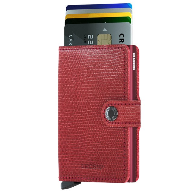 Mały portfel kieszonkowy Secrid Miniwallet Rango - red/bordeaux