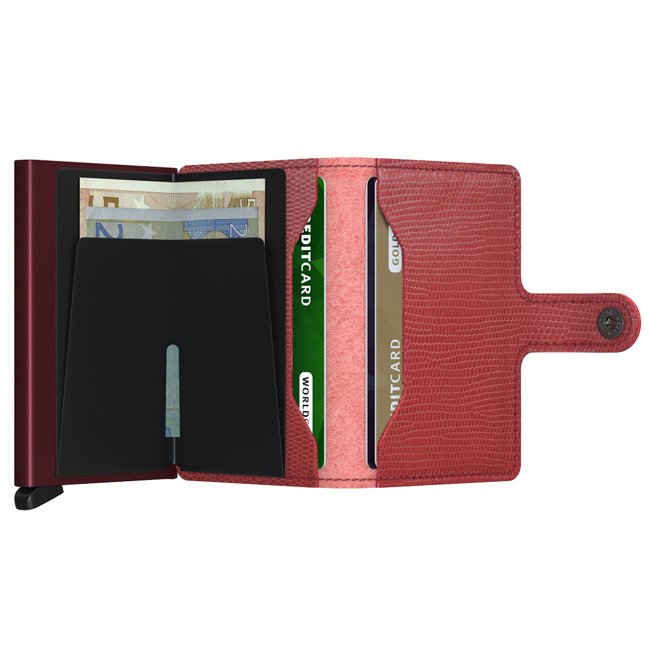 Mały portfel kieszonkowy Secrid Miniwallet Rango - red/bordeaux