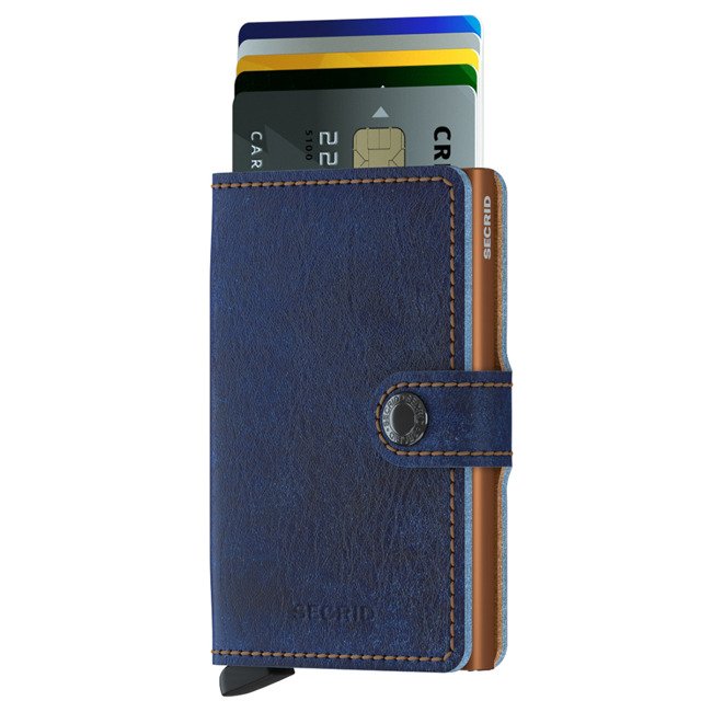Mały portfel ochronny RFID Miniwallet Secrid - indigo