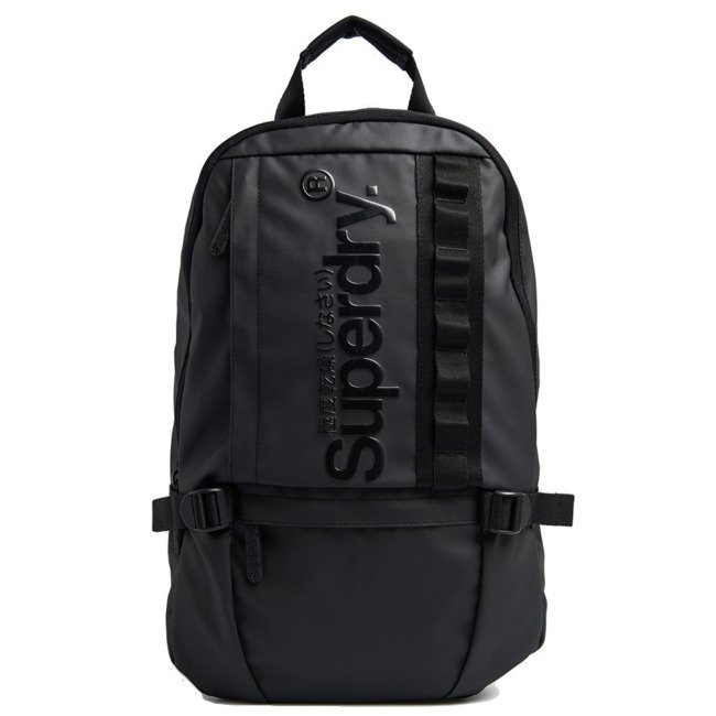 Miejski plecak Superdry Slim Line Tarp Rucksack - black