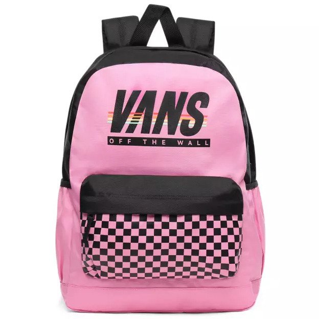 Miejski plecak Vans Sporty Realm Plus - fuchsia pink / sport stripe