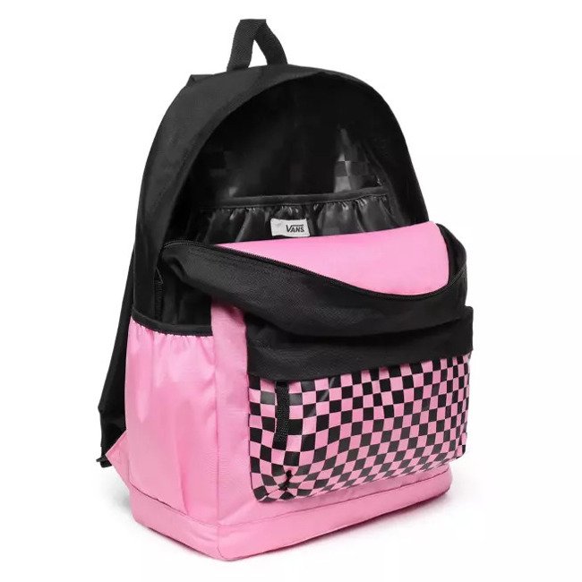 Miejski plecak Vans Sporty Realm Plus - fuchsia pink / sport stripe + piórnik