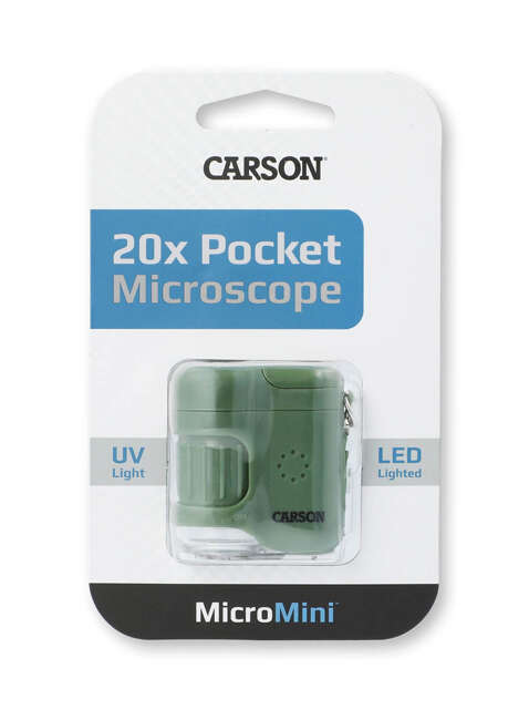 Mikroskop kieszonkowy Carson MicroMini 20x Pocket Mcroscope - safari green