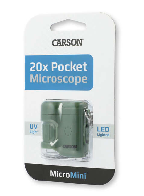 Mikroskop kieszonkowy Carson MicroMini 20x Pocket Mcroscope - safari green