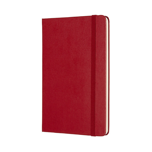 Mini notatnik czysty Moleskine Pocket twarda okładka - scarlet red
