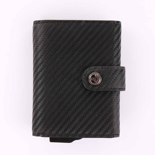 Miniwallet portfel z etui RFID Iron CARBON Roncato - black