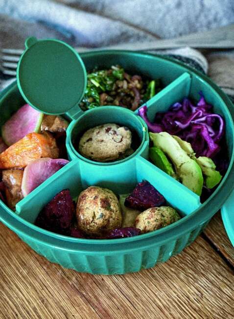 Miska lunchbox Yumbox Poke Love Bowl 1050 ml - kale green