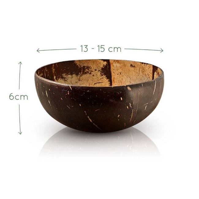 Miska polerowana z łupiny kokosa Coconut bowl polished Bambaw 