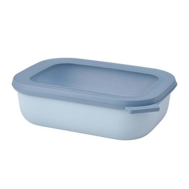 Miska z pokrywką Mepal Cirqula Rectangular 1000 ml - nordic blue