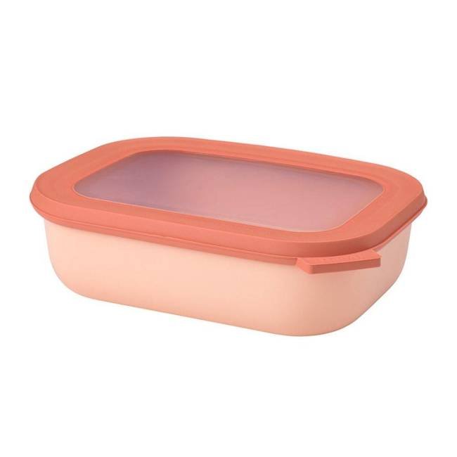 Miska z pokrywką Mepal Cirqula Rectangular 1000 ml - nordic blush