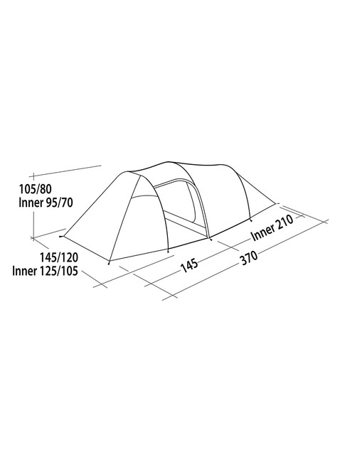 Namiot 2-osobowy Easy Camp Magnetar 200 - rustic green