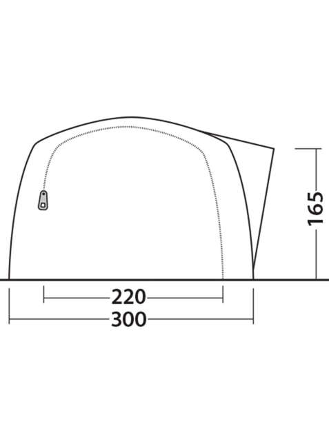 Namiot 4-osobowy Outwell Blackwood 5 - dark leaf