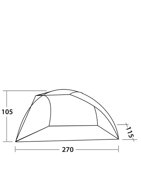 Namiot plażowy Easy Camp Beach - grey / sand