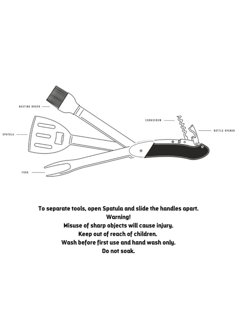 Narzędzie wielofunkcyjne do BBQ Gentlemen's Hardware BBQ Multi Tool