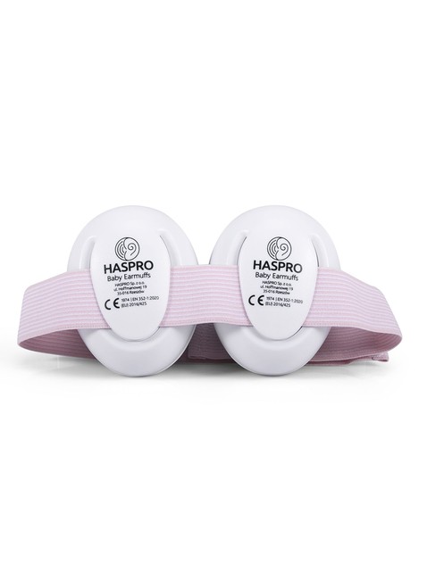 Nauszniki ochronne dla niemowląt małych dzieci Haspro Baby Earmuffs - pink