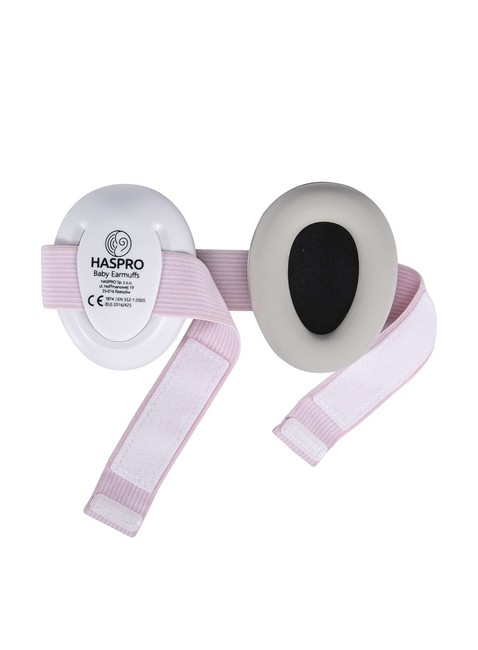 Nauszniki ochronne dla niemowląt małych dzieci Haspro Baby Earmuffs - pink