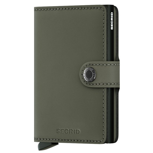 Nieduży portfel Miniwallet Secrid - matte green/black 