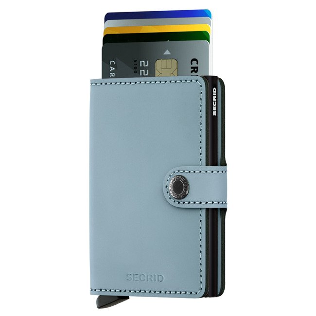 Nieduży portfel Secrid Miniwallet Matte - blue