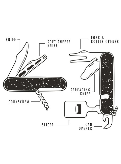 Niezbędnik do wina i serów Gentlemen's Hardware Cheese & Wine Tool