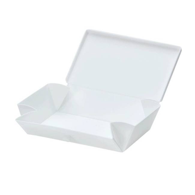 No.01 pudełko lunchbox składany Uhmm - white / petrol