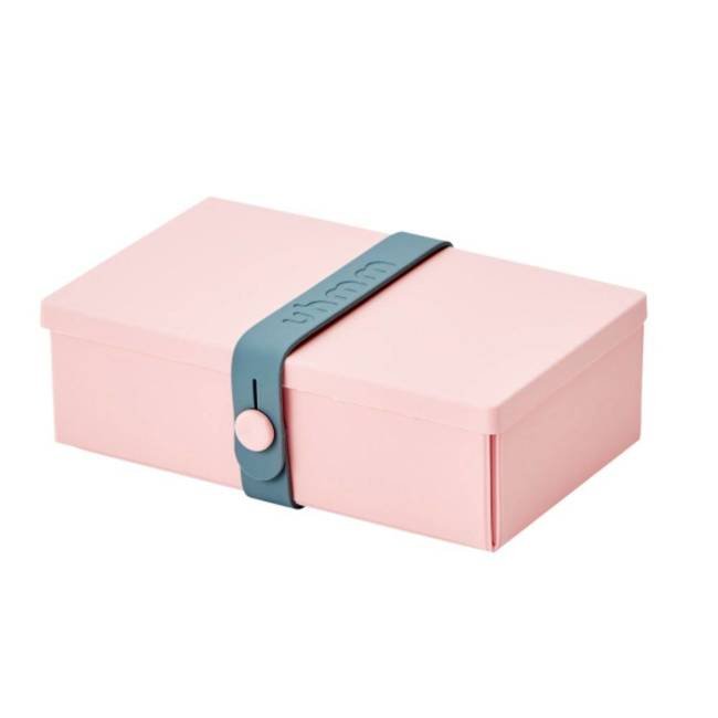 No.01 pudełko składane na lunch Uhmm - pink / petrol