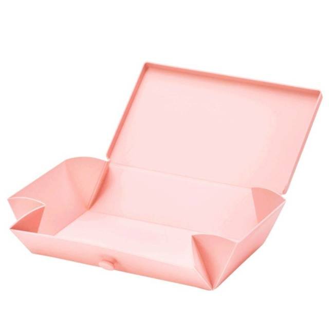 No.01 pudełko składane na lunch Uhmm - pink / petrol